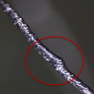 Minimal built-up edge on the insert after finish turning tantalum with Halocarbon MWF-32 (now InfinX MWF M+) - Lawrence Livermore National Laboratory